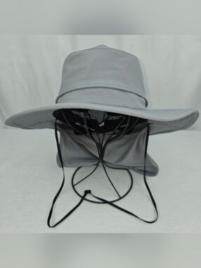 Free Authority Men's Wide-Brim Sun Hat Light Gray OSFM